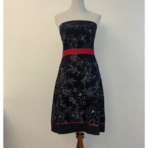 Ruby Rox Y2k Babydoll Dress sz 7 M Floral PolkaDot Pinup Coquette Rockabilly Vtg